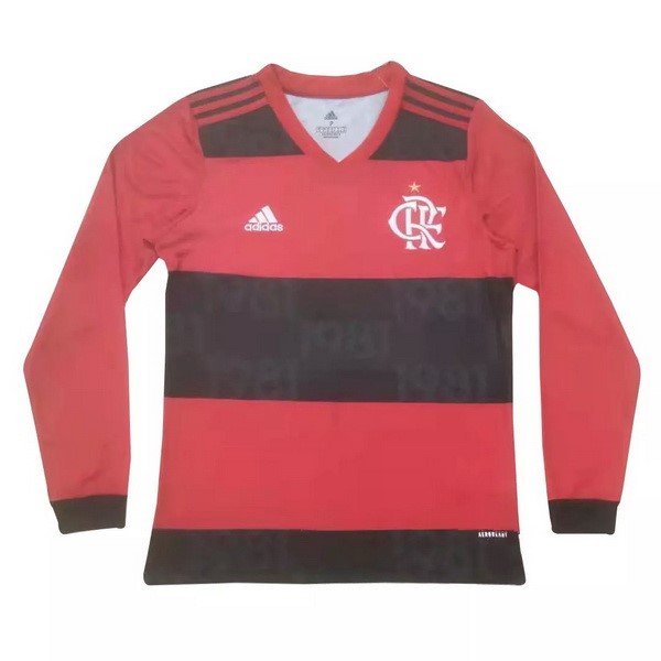 Tailandia Camiseta Flamengo 1ª ML 2021/22 Rojo